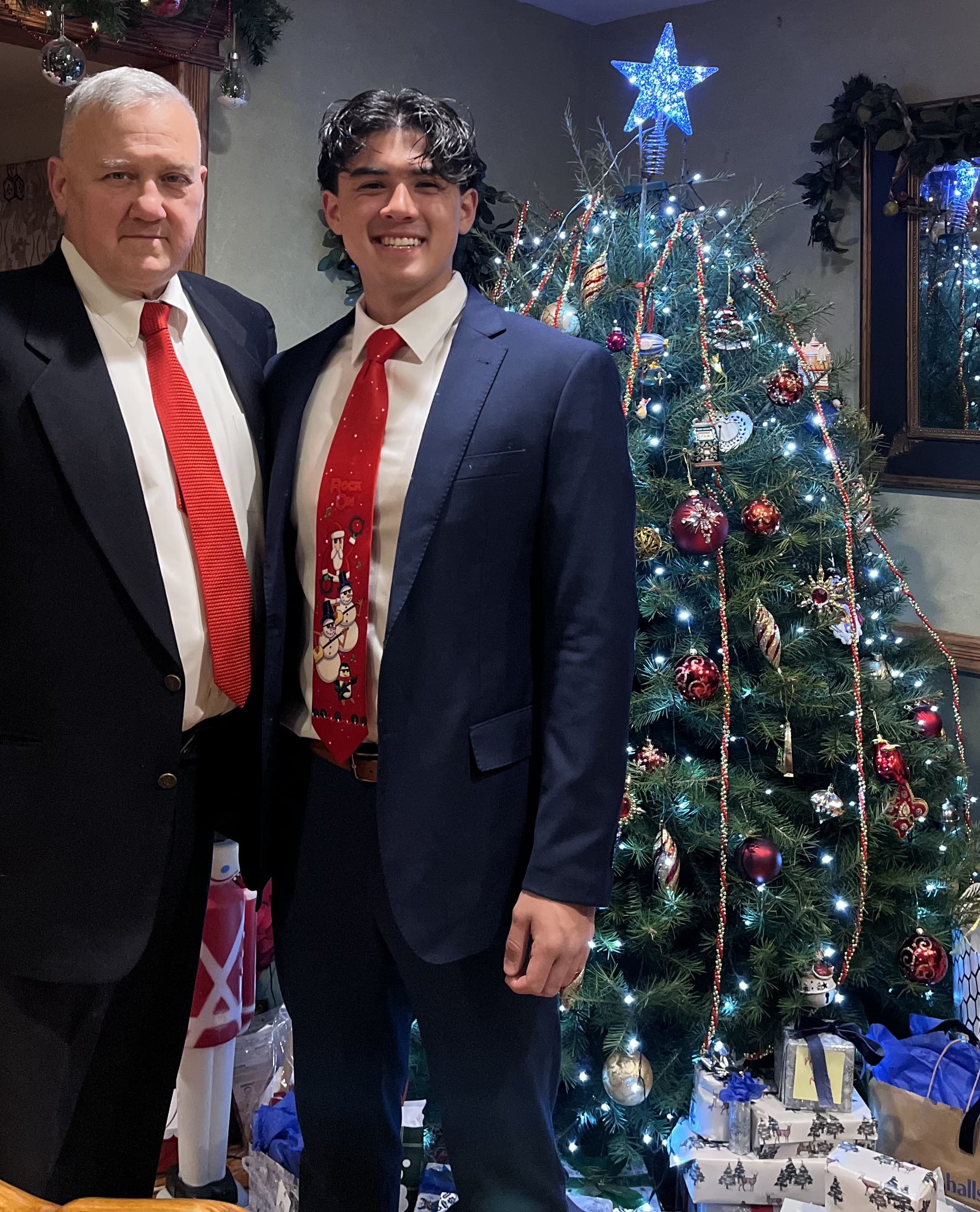 Coach with his father
