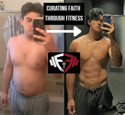 Client body transformation from the Fidelis Formula coaching plan